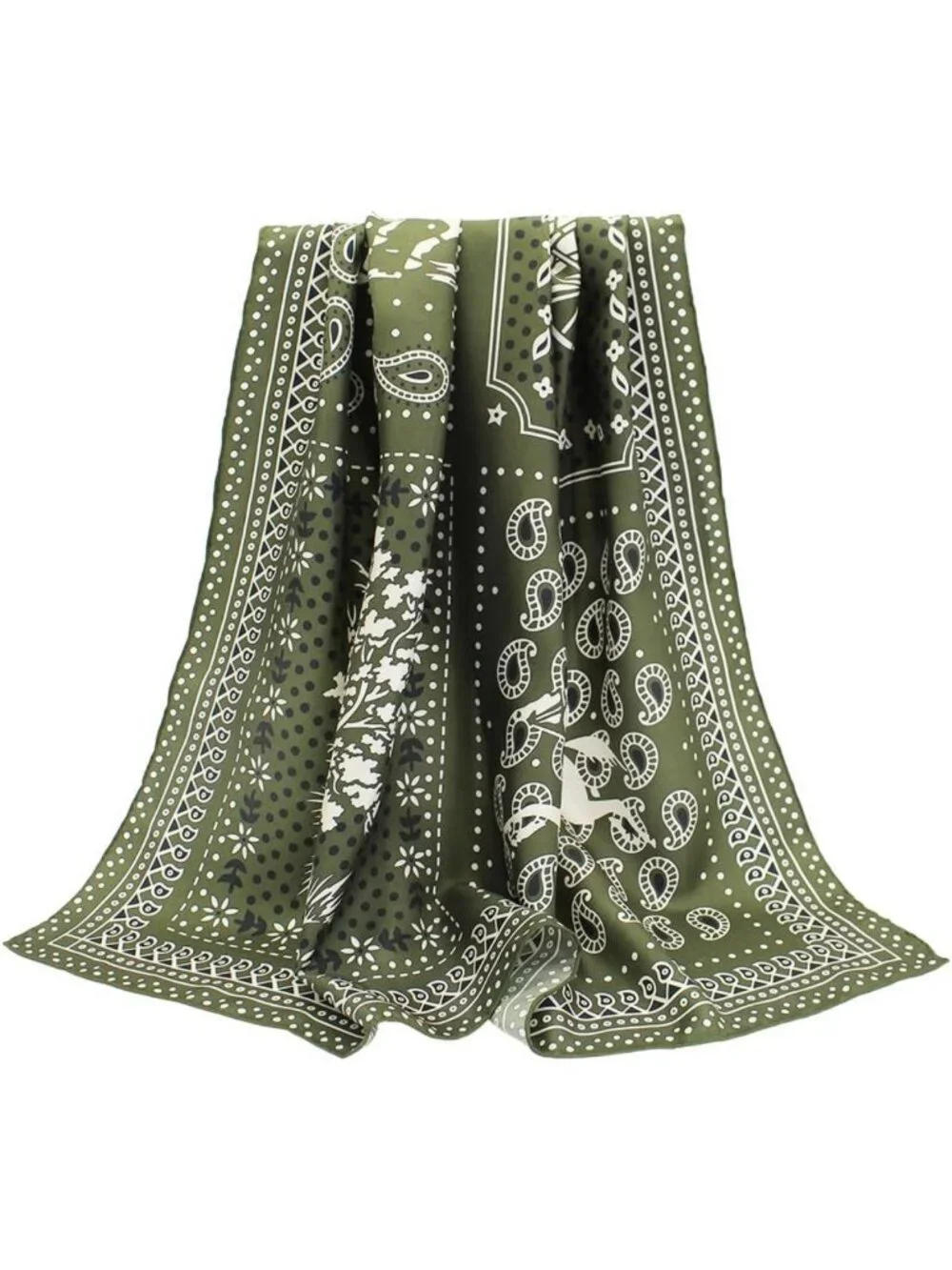 Luxurious 100% Mulberry Silk Scarf - 35